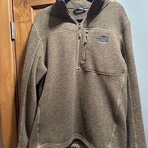 The North Face Men's Tan Zip-Up Sweater